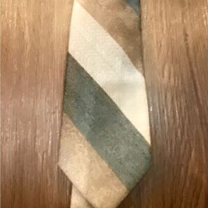 Classic Striped Beige and Browns  Men's Tie